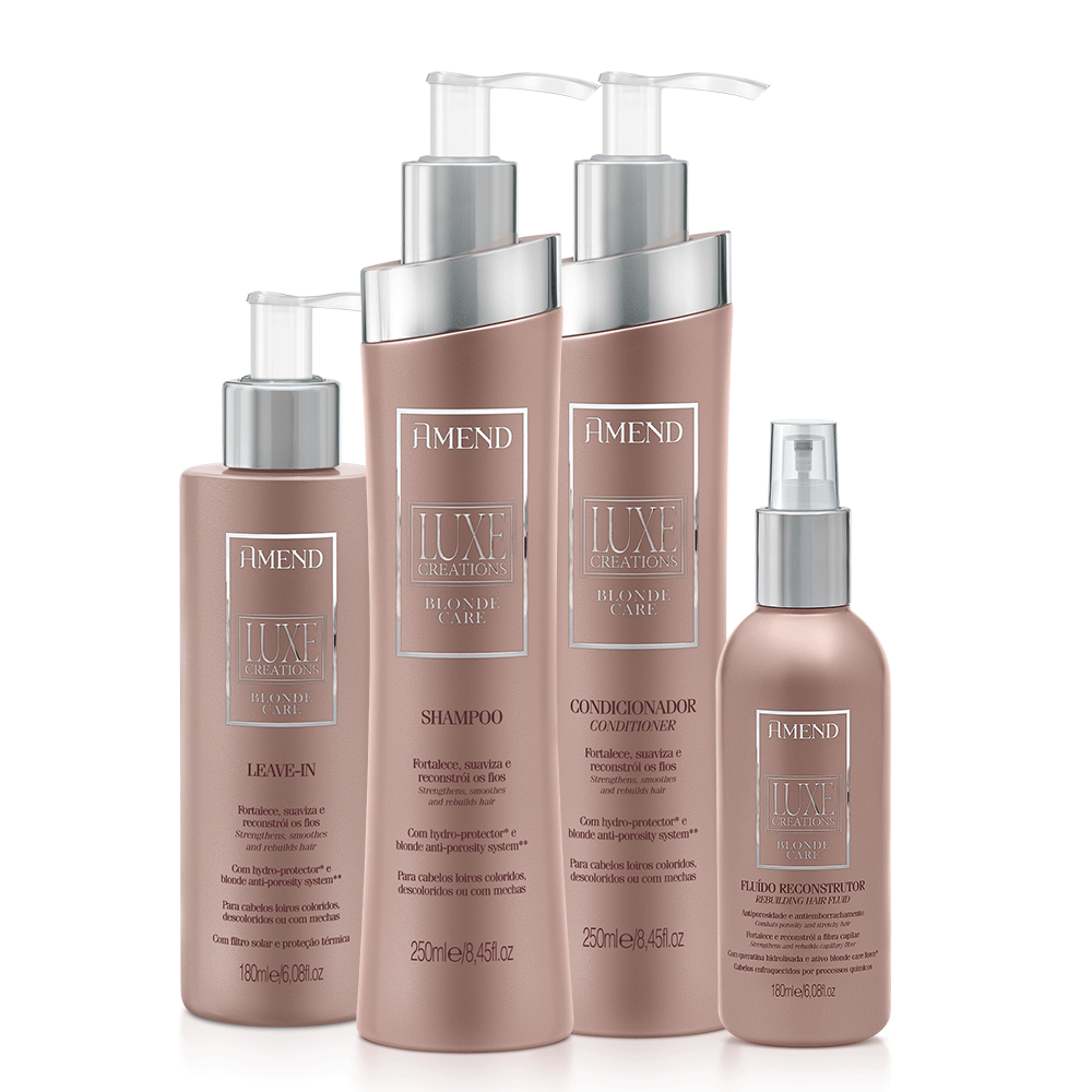 Kit Amend Luxe Creations Blonde Care | 4 produtos